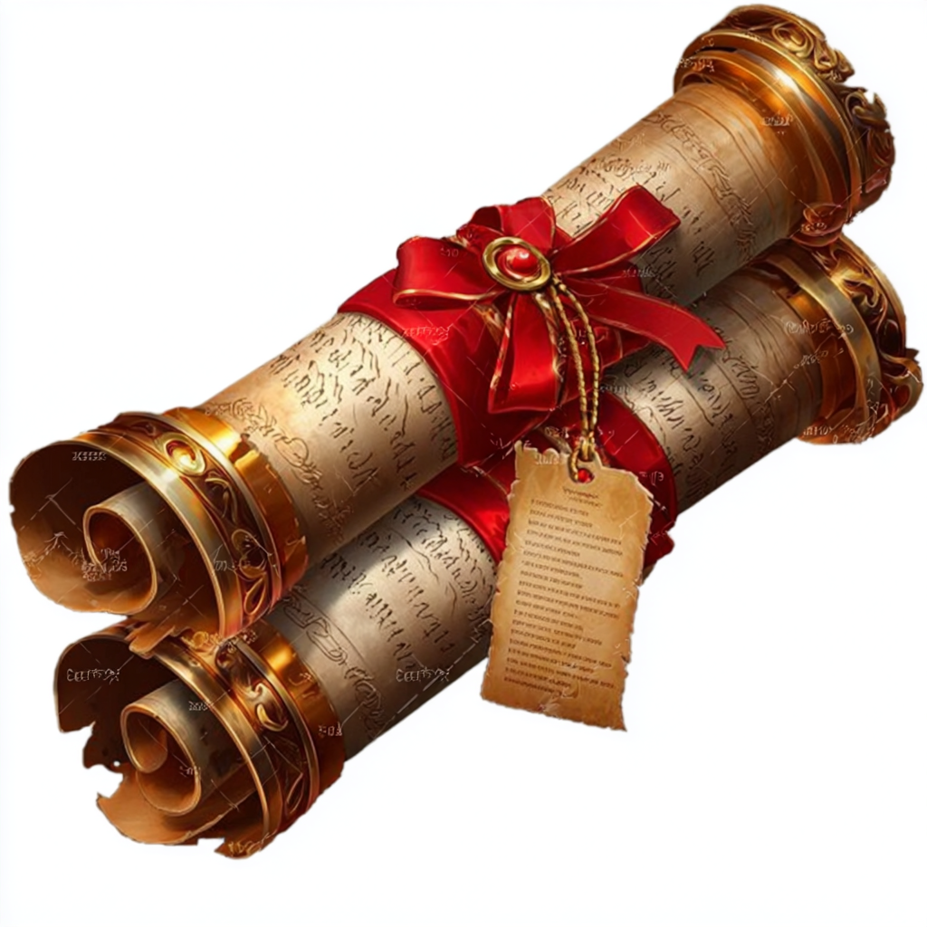 Historical Document Scroll Icon